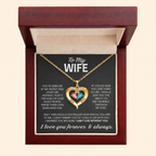 Birthstone heart pendant necklace