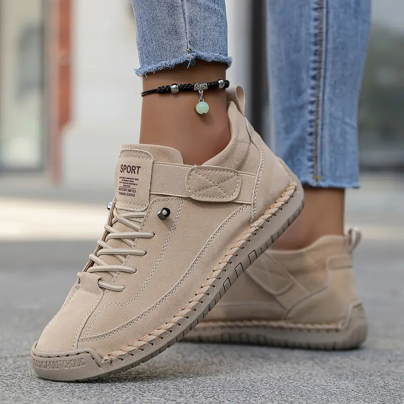 Beige women's lightweight breathable sneaker