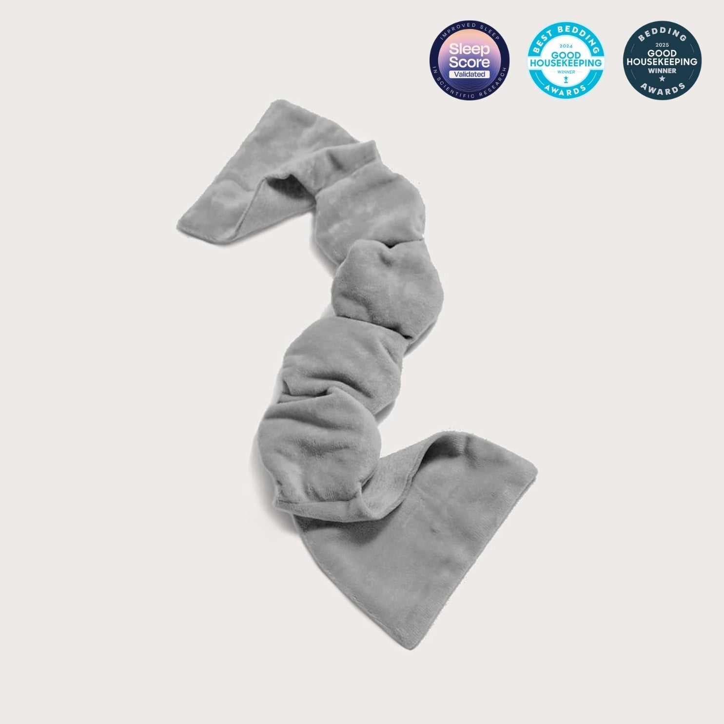 Gray sleep mask