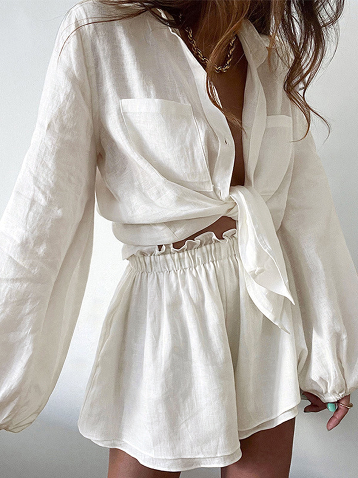 Double-Lined Matching Set — Two-Piece Co-Ord