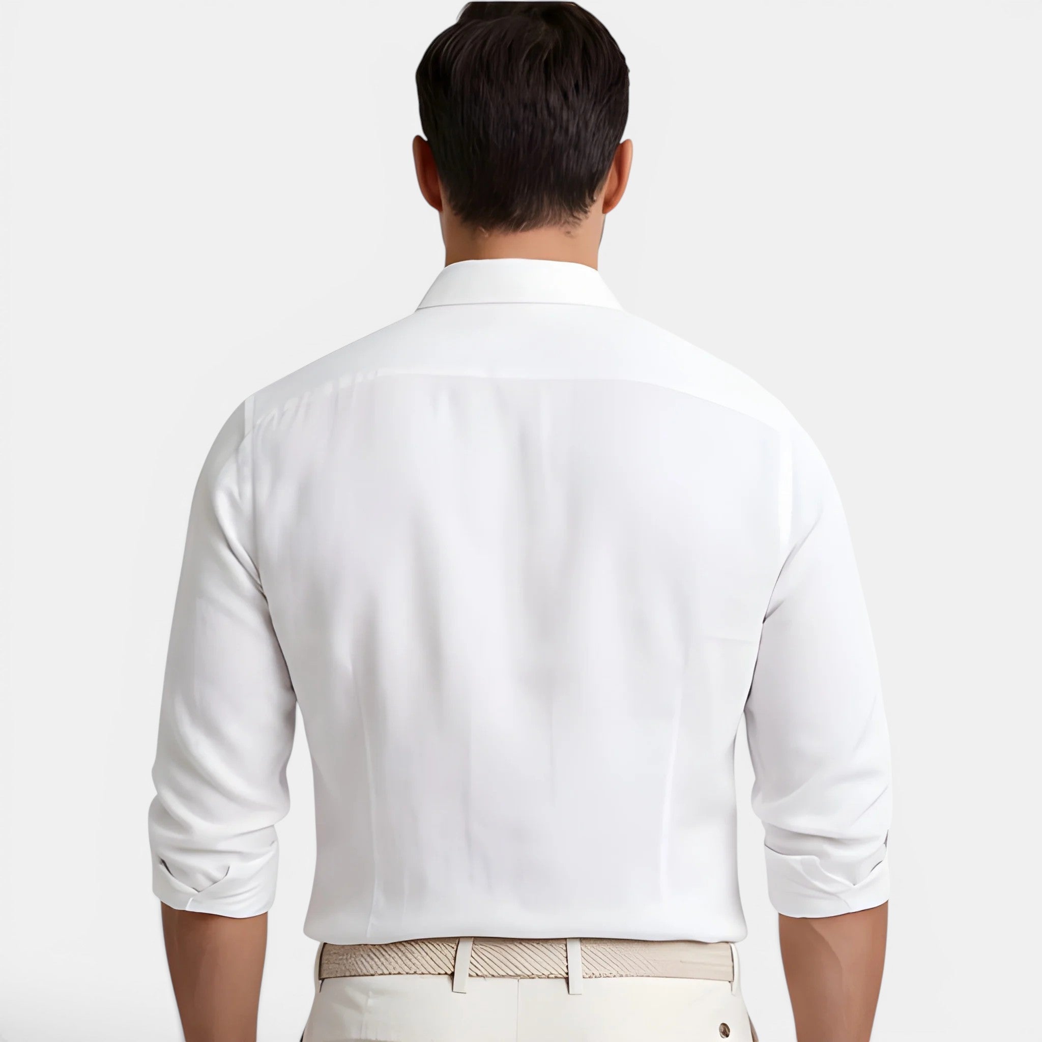 Men's Shirt with Breathable Linen-Cotton Blend | Slim Tailored Fit for Elegant Summer Comfort