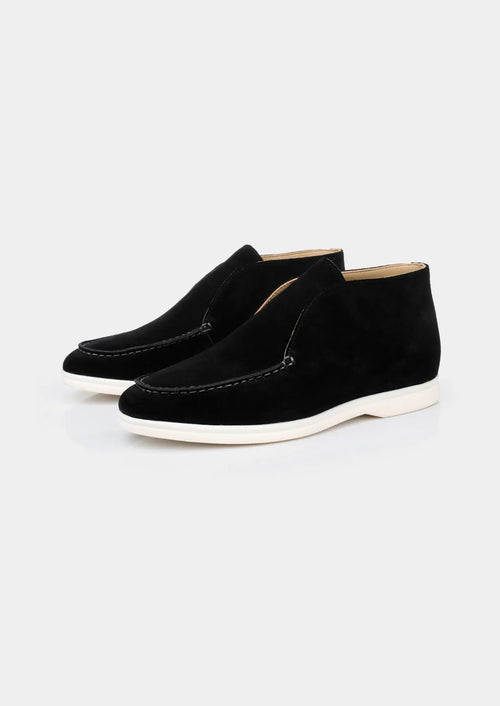 Women's Black Classic Suede City Loafers 0