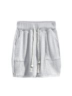 Cable Knit Matching Set — Tee & Shorts Loungewear