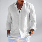 Celestiella | Men's Shirt in Premium Linen with Soft Collar | Breathable Comfort for Effortless Style