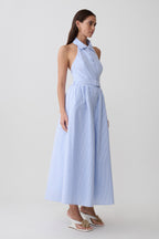 Collared A-Line Midi Dress — Vintage Buttons