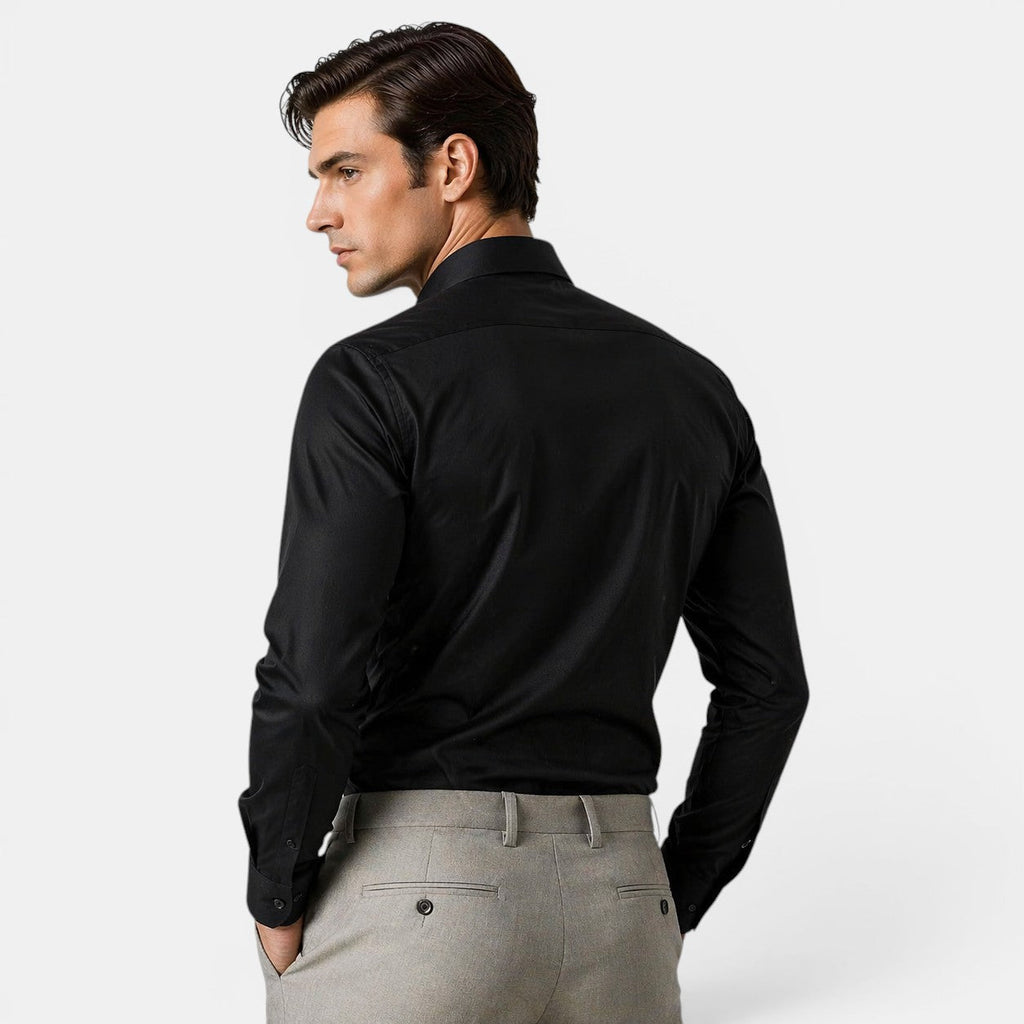 Classic Collection | Men's Shirt in Crisp White Cotton with Tailored Fit | Versatile Style for Any Occasion