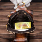 Full-Grain Leather Waist Pack — Adjustable Bum Bag