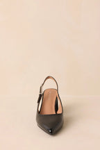 Women's Cloud Nine Nights Black Patent Slingback Block Heels | Heel measures 2.75" 2