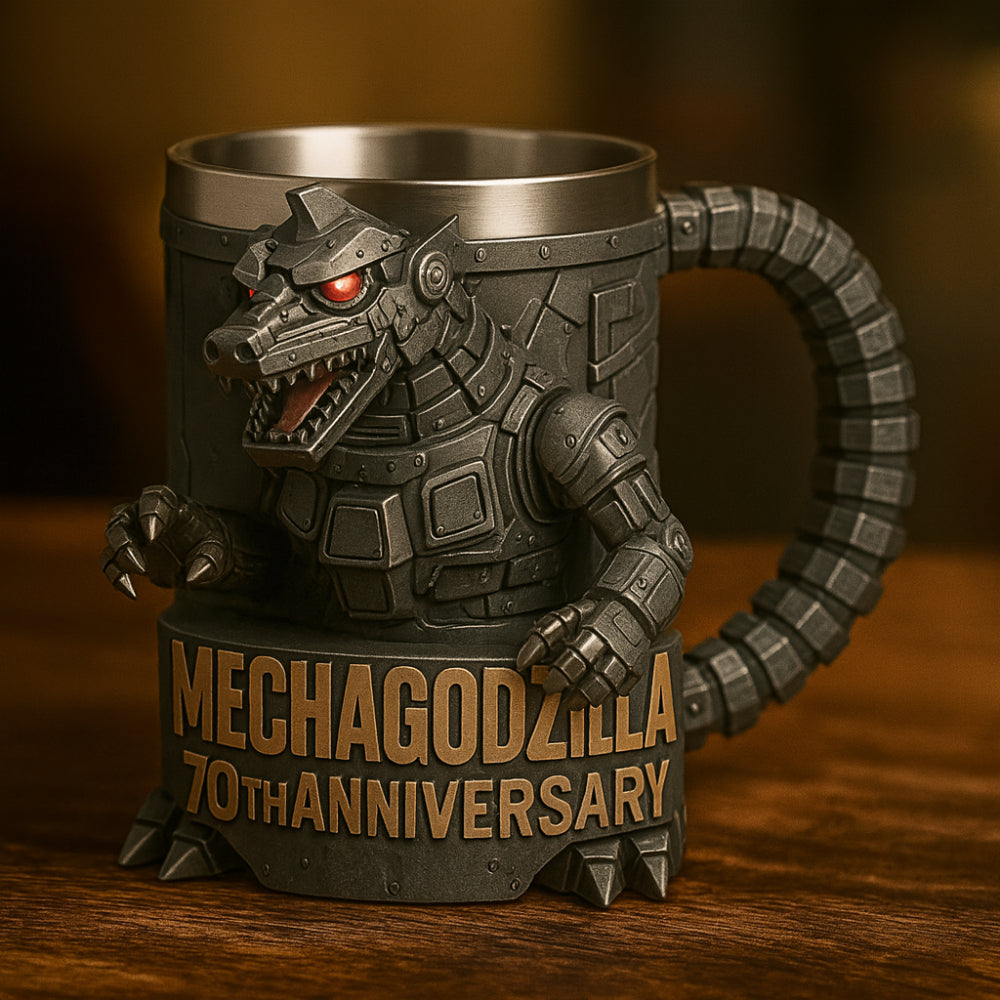 3D sculpted monster ceramic coffee mug - Gray 2