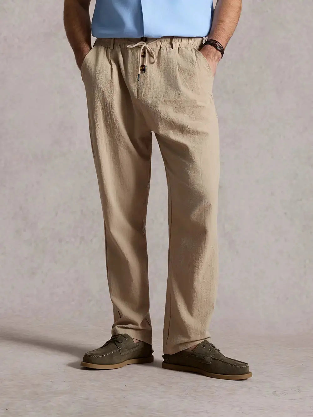 Men's Lounge Pants — Elastic Waist, Breathable