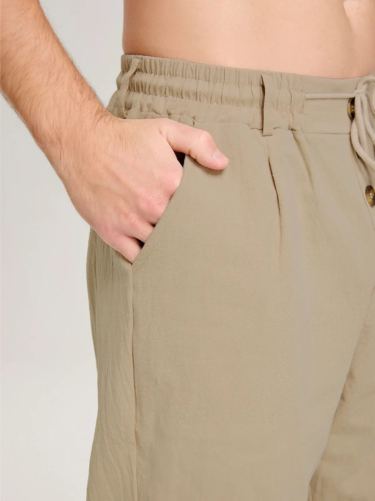 Men's Lounge Pants — Elastic Waist, Breathable