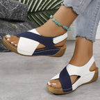 Women's contoured-footbed comfort sandals with adjustable straps