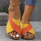 Comfort slides with adjustable straps for women