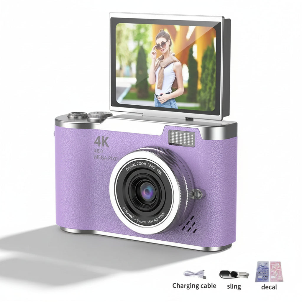 4K digital camera Purple No Card