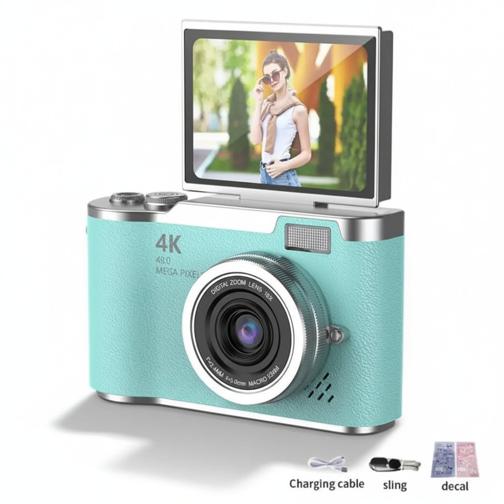 4K digital camera Green No Card