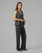 Elaine Collection | Wide-Leg & V-Neck Matching Set | Effortless Co-Ord