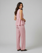 Elaine Collection | Wide-Leg & V-Neck Matching Set | Effortless Co-Ord