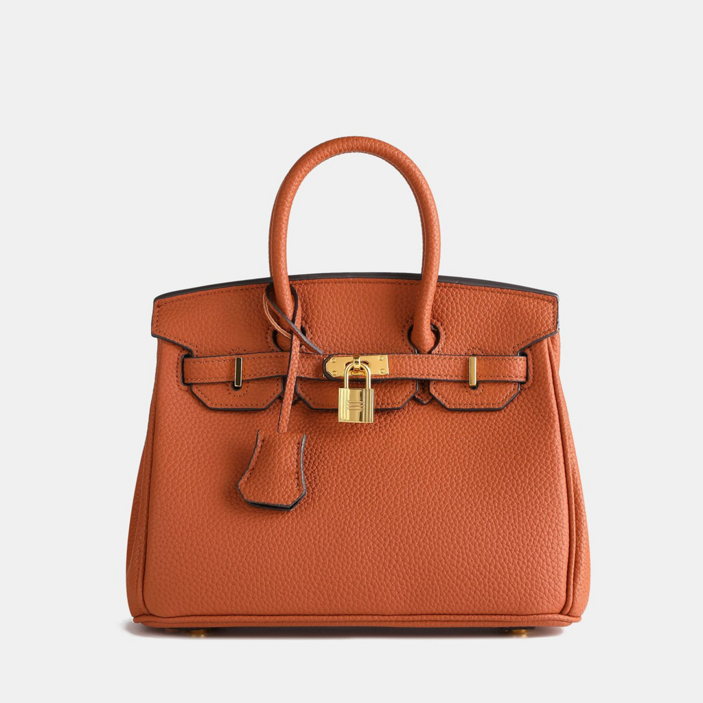 Women's Textured Handbag — Secure-Closure Shoulder Bag