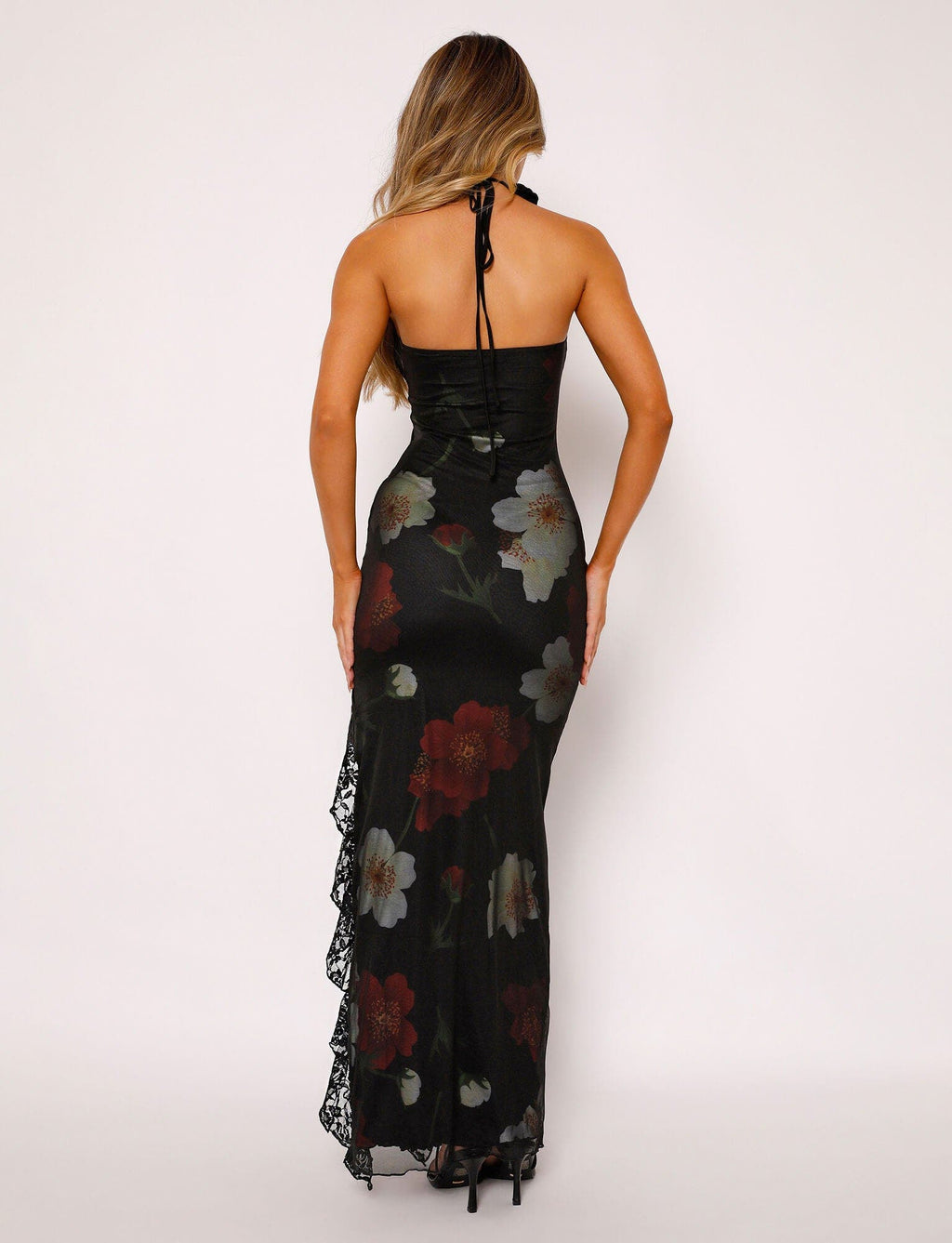 Black Maxi Dress with Flowing Silhouette – Versatile Long Dress...