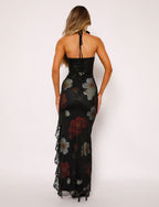 Black Maxi Dress with Flowing Silhouette – Versatile Long Dress...