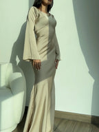 Elegant Collection | Long Sleeve Maxi Dress with Clean Lines | Versatile Style for Effortless Elegance