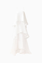 Tiered Maxi Dress — Adjustable Straps, Flared