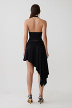 Elegant Gathered Halter Top – Women's Going Out Tank with Sculpted Fit