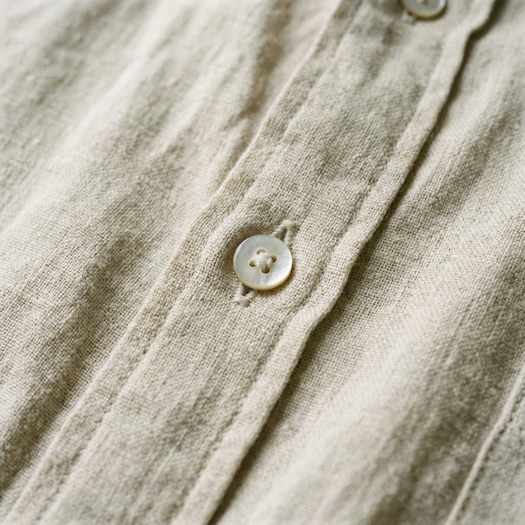 Elegant Linen | Men's Shirt with Classic Pocket | Lightweight Breathable Fabric for Comfort