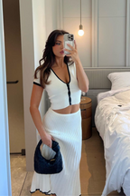 Elena Collection | Women's Premium Knit Matching Set | Elegant Midi Co-Ord