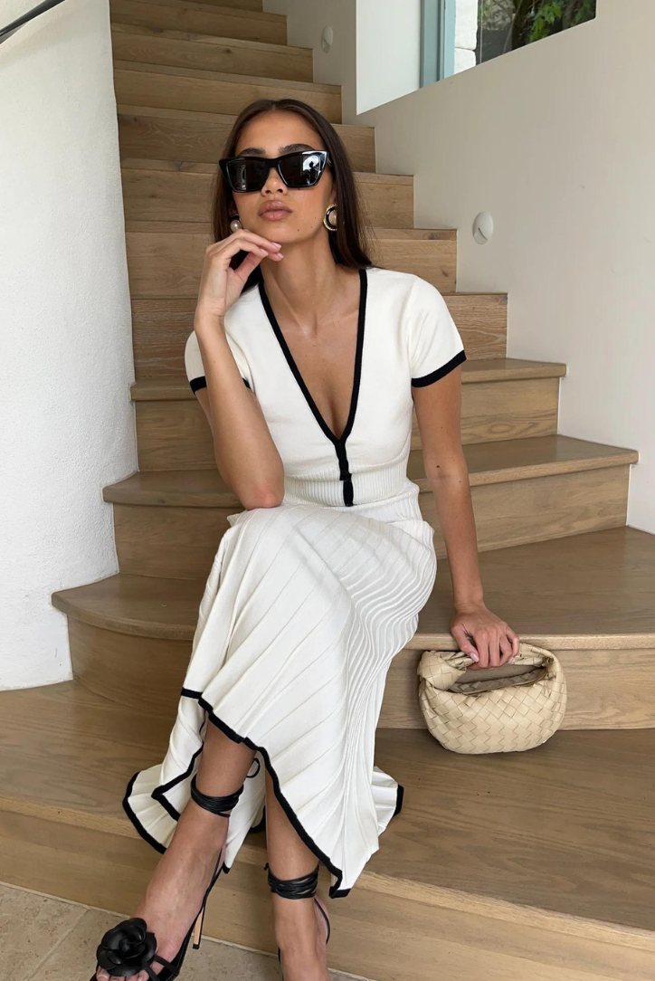 Elena Collection | Women's Premium Knit Matching Set | Elegant Midi Co-Ord