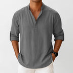 Women's Ethan | Lightweight Breathable Men's Popover Shirt | 100% Linen: Provides superior breathability and co 0