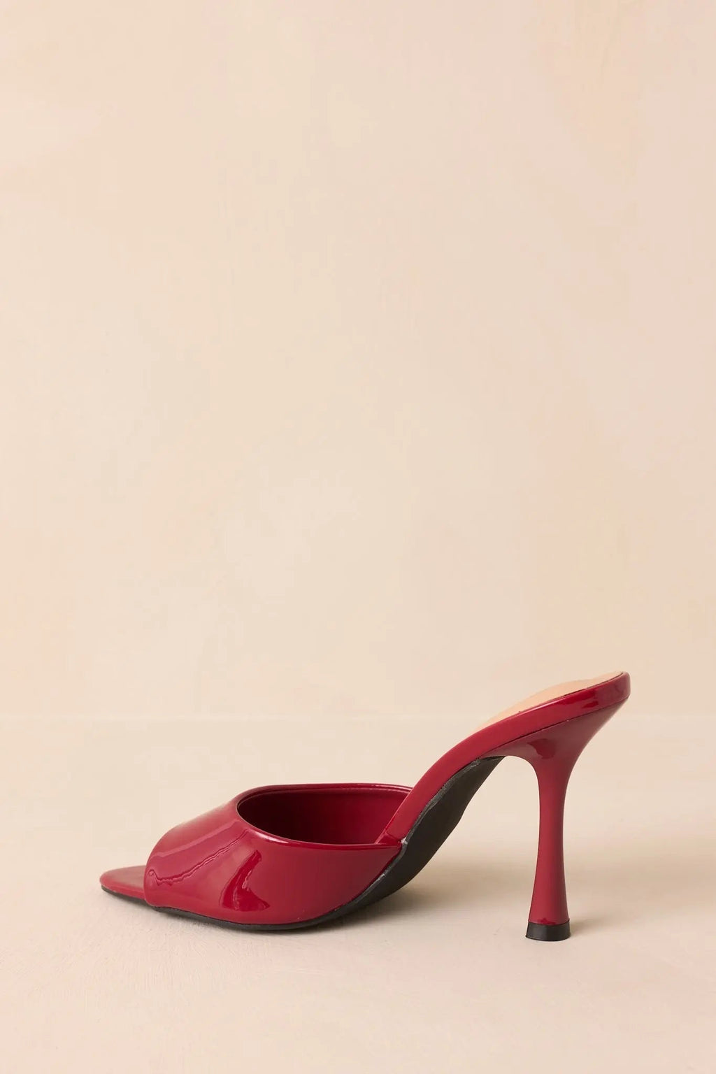 Women's Every Step Counts Red Faux Leather High Heel Sandals | Heels measures 4" 5
