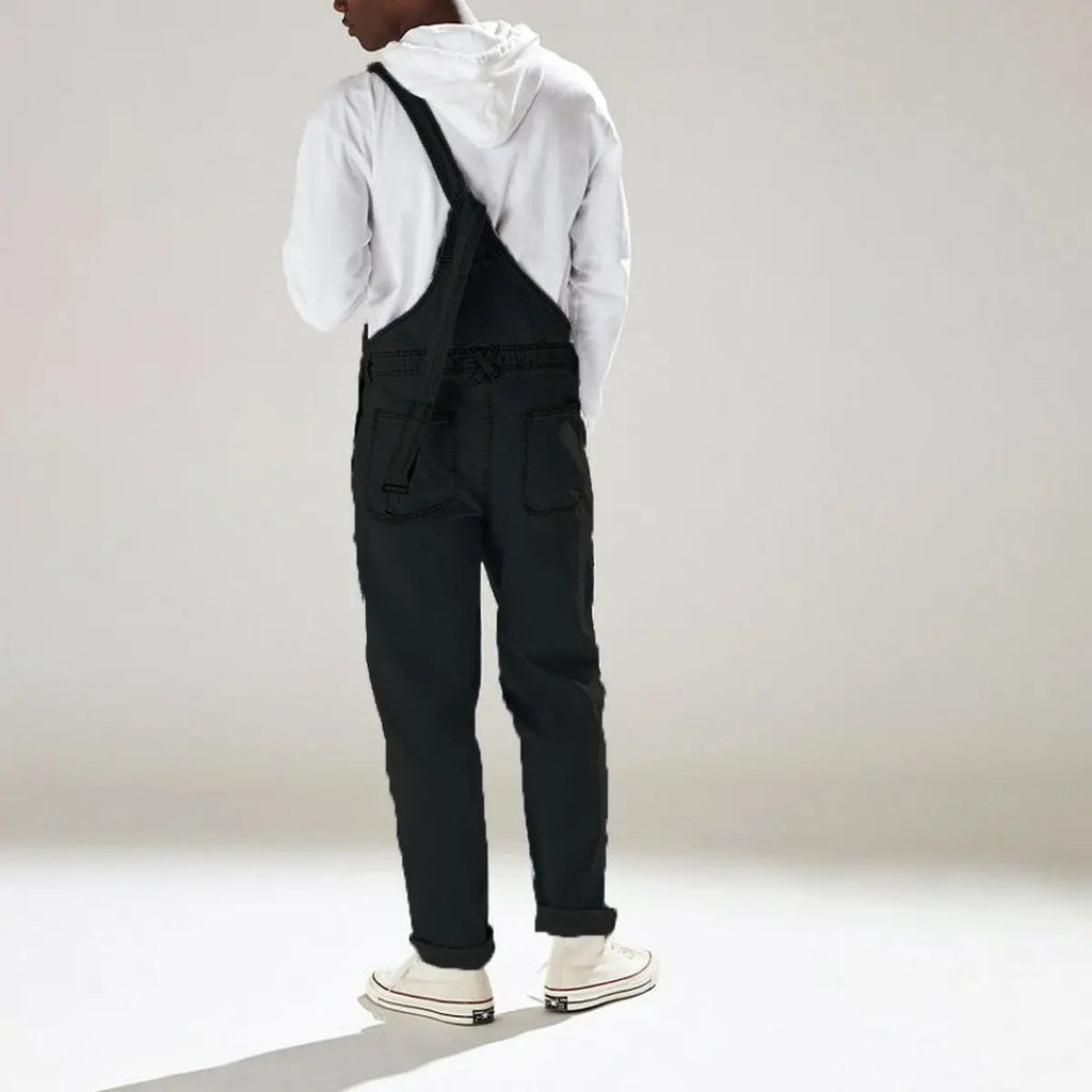 Man wearing urban utility overalls