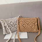 Gwen Collection | Woven Shoulder Bag with Trendy Boho Design | Stylish Accessory for Women