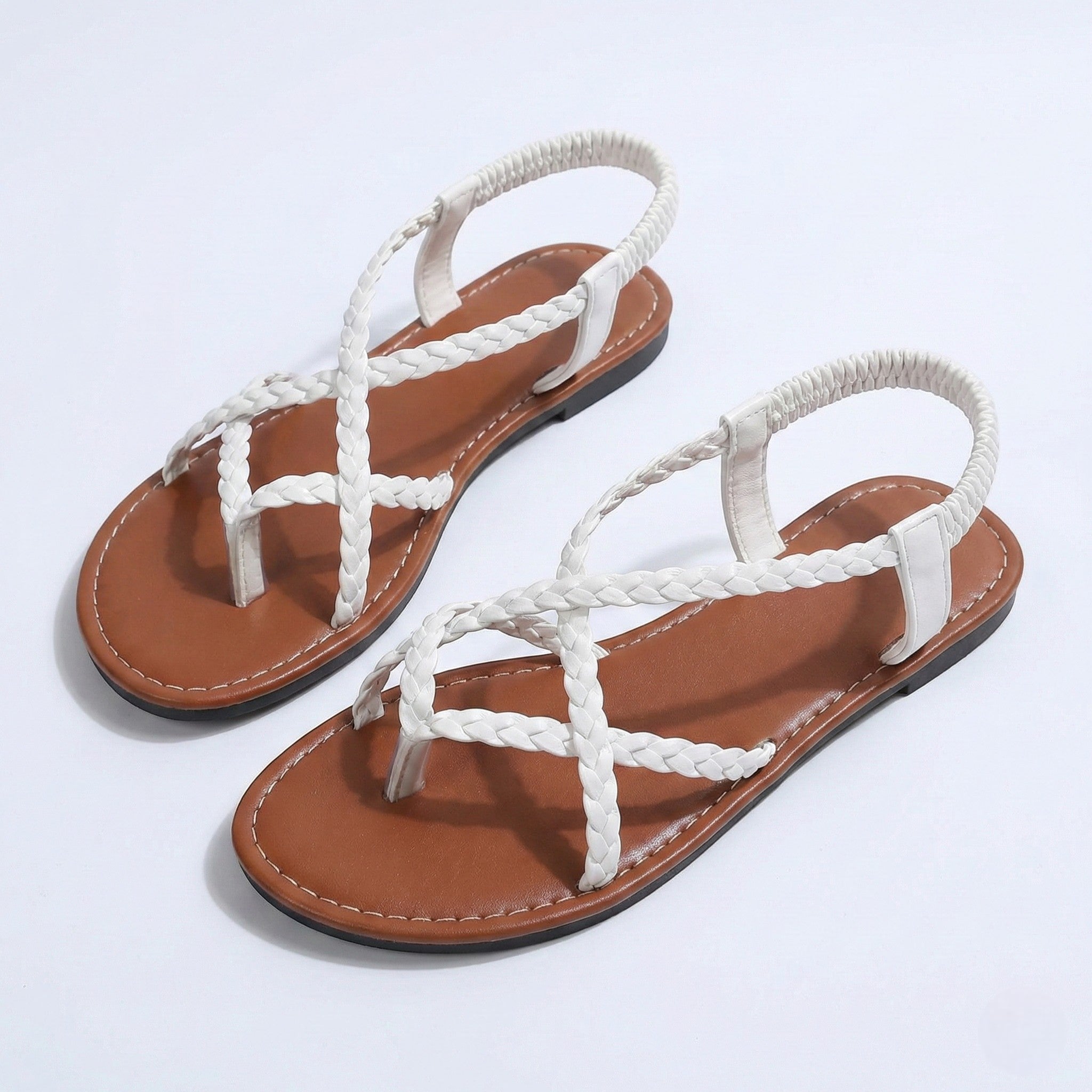 Imogen Collection | Women's Sandals with Braided Straps | Comfortable Summer Footwear for All-Day Wear
