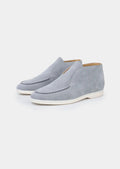 Women's Light Blue Classic Suede City Loafers 0