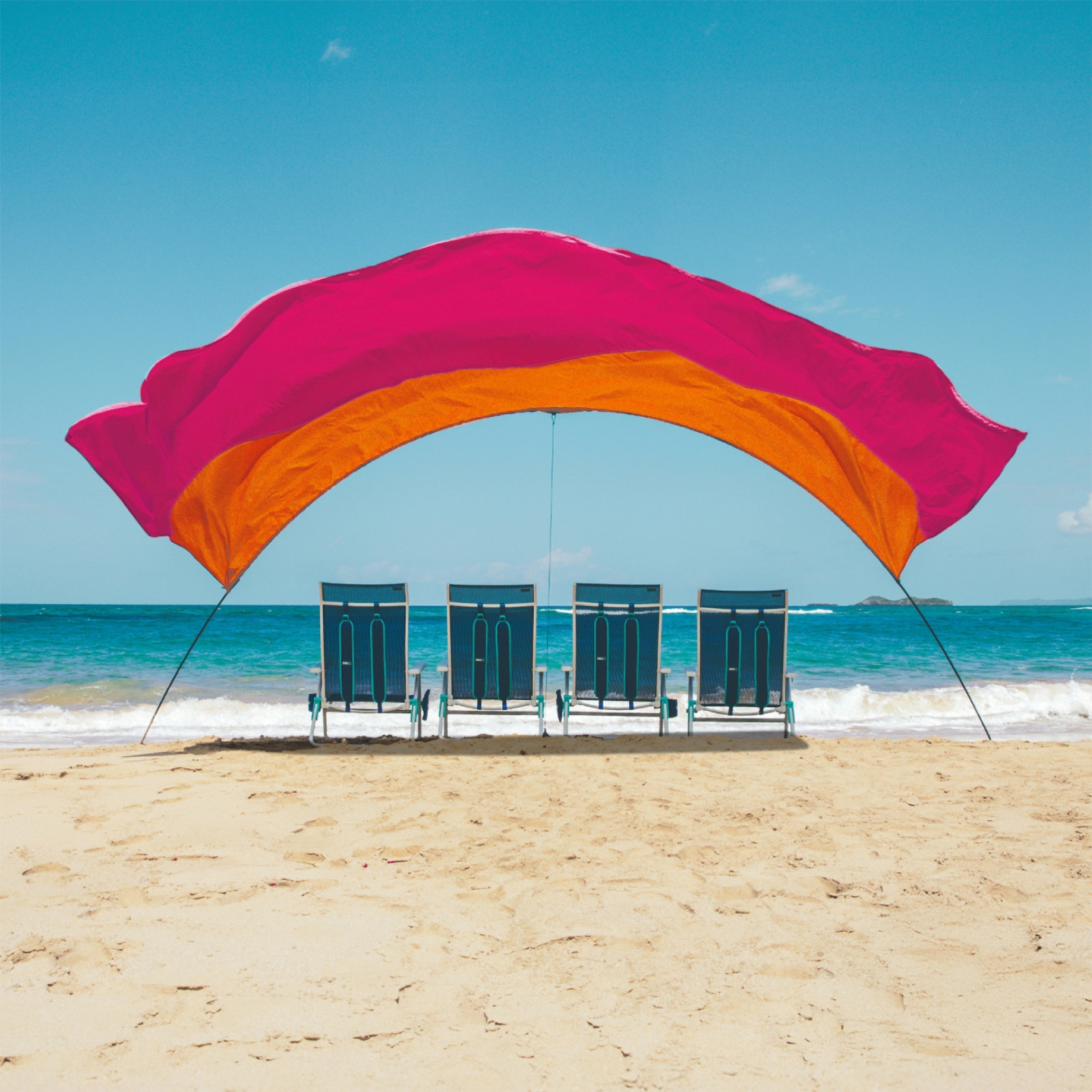 Lightweight Beach Canopy with Wind Assist for Enhanced Stability and Comfort