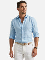 Linen Look Summer Shirt | Relaxed Fit Button-Up for Effortless Style