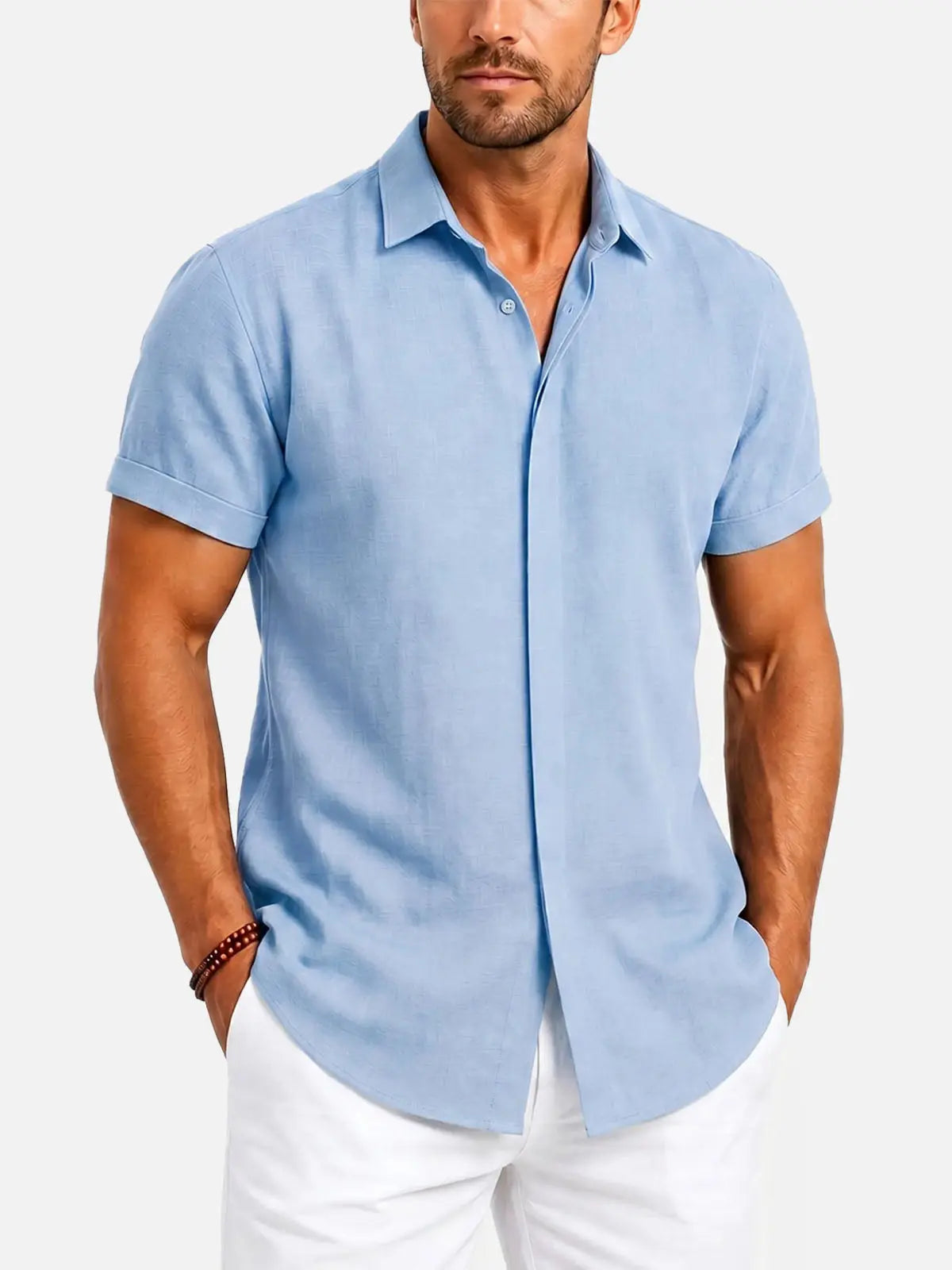 Men's Classic Short-Sleeve Shirt — Comfort Stretch