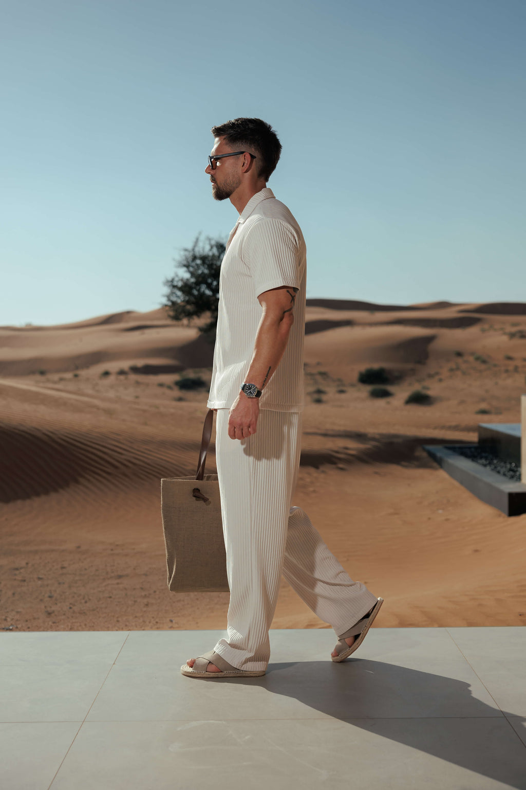Men's Summer Pleated Shirt with Lightweight Breathable Fabric | Effortless Style for Warm Weather Comfort