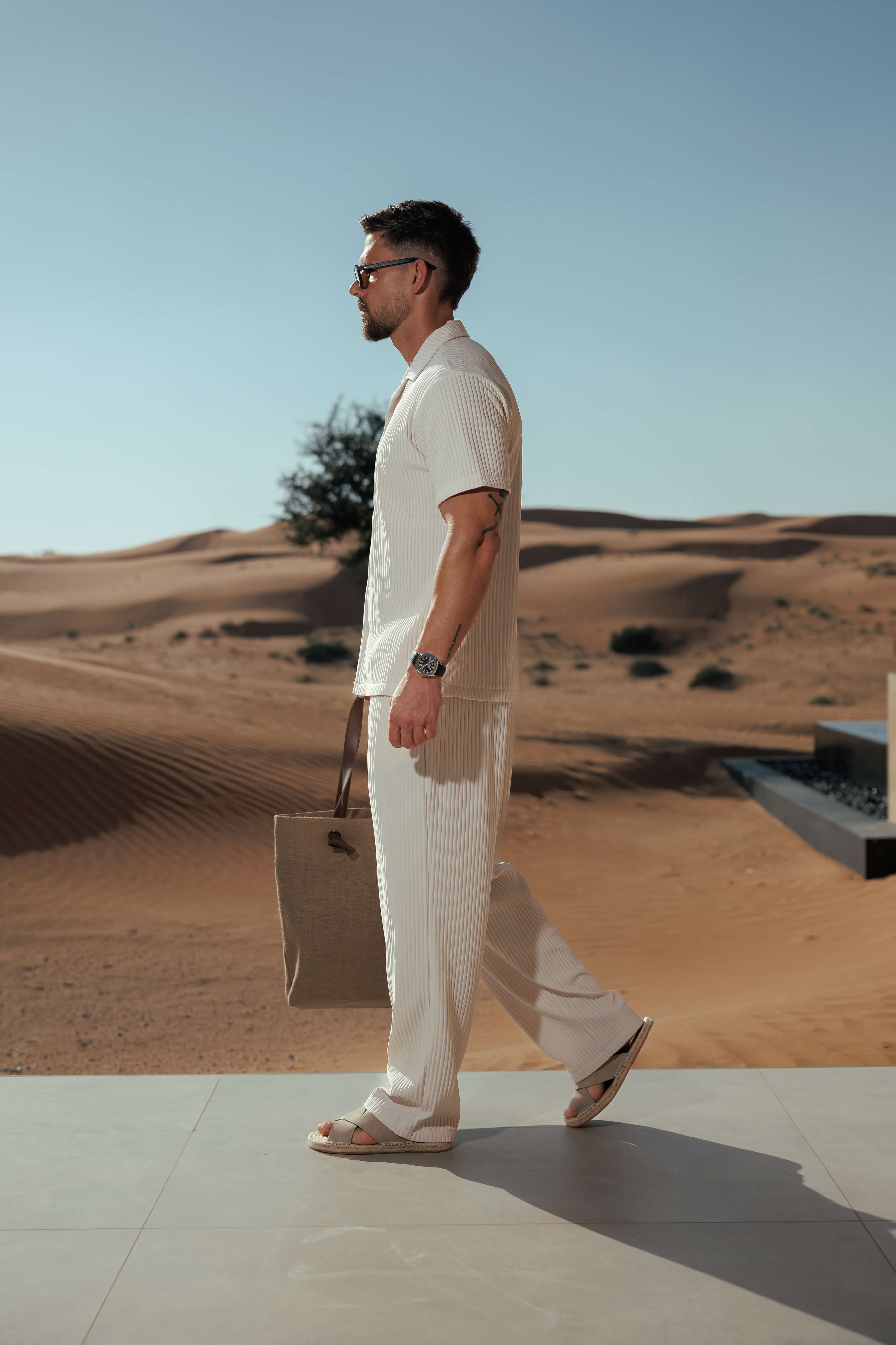 Men's Summer Pleated Shirt with Lightweight Breathable Fabric | Effortless Style for Warm Weather Comfort