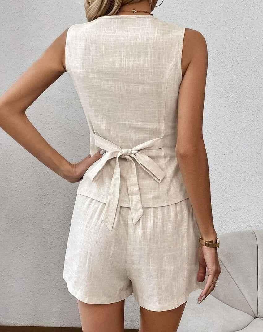 Mira | Women's Loungewear Matching Set | Sleeveless & Casual Summer Co-Ord