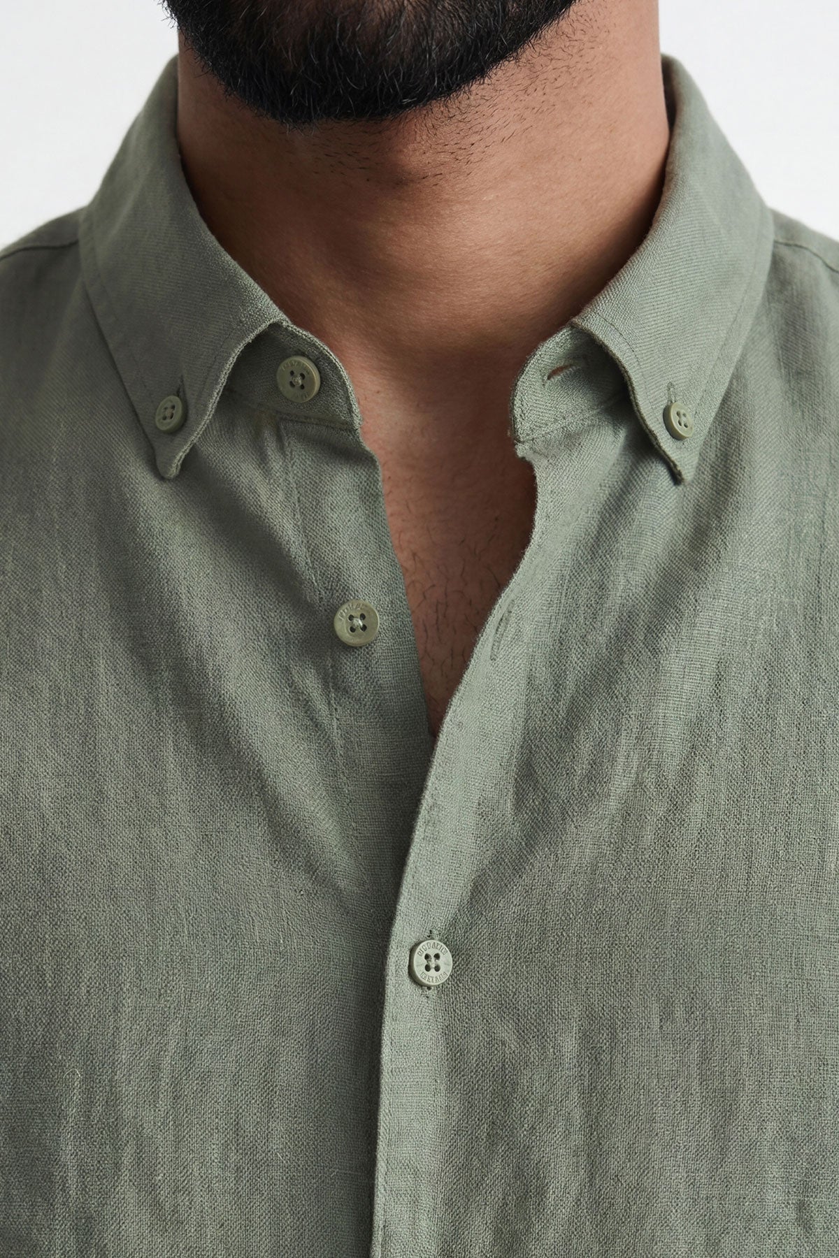 Moss Valley | Men's Shirt in Olive Linen with Breathable Fabric | Lightweight Comfort for Everyday Wear