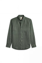 Moss Valley | Men's Shirt in Olive Linen with Breathable Fabric | Lightweight Comfort for Everyday Wear