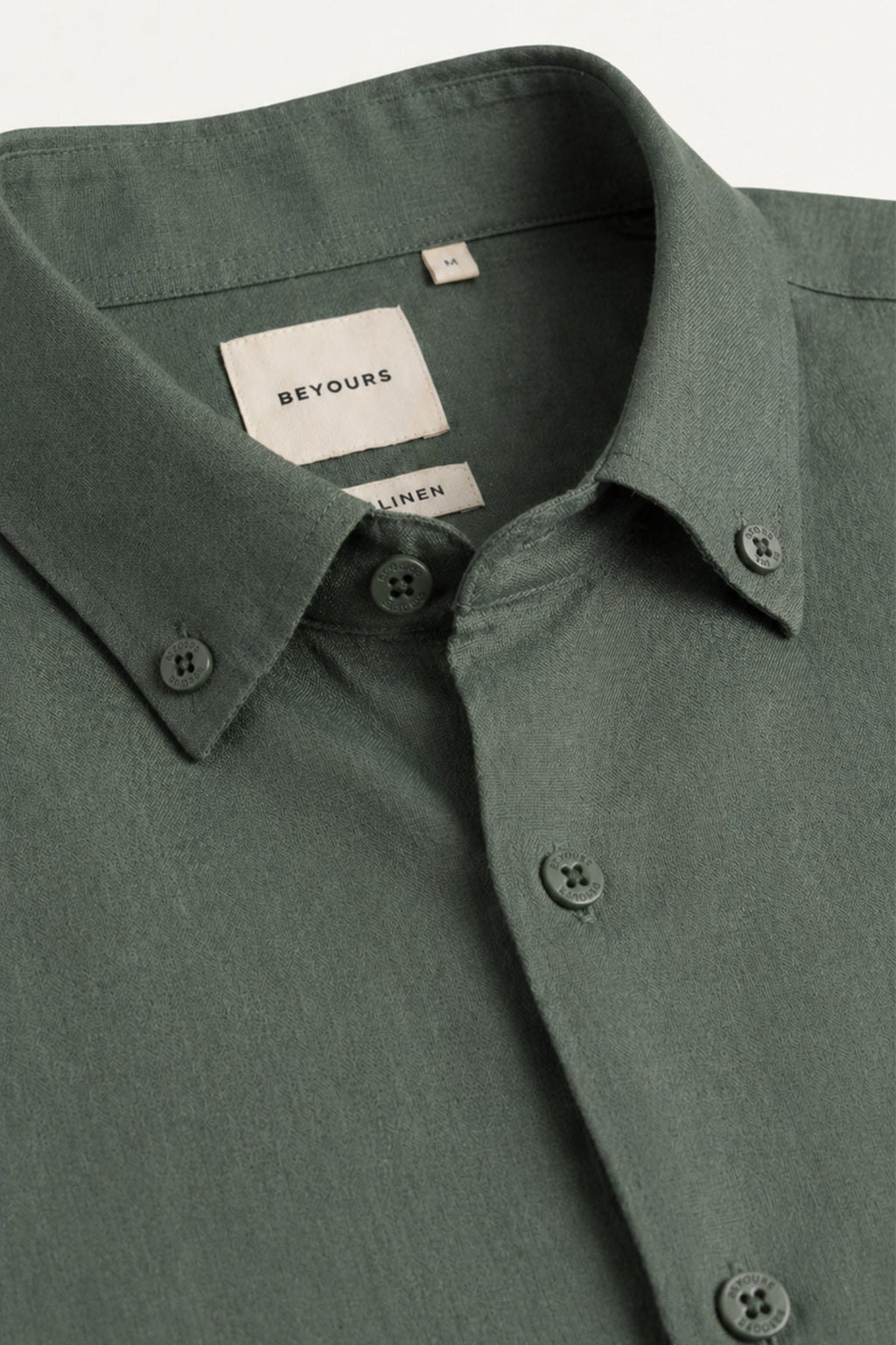 Moss Valley | Men's Shirt in Olive Linen with Breathable Fabric | Lightweight Comfort for Everyday Wear