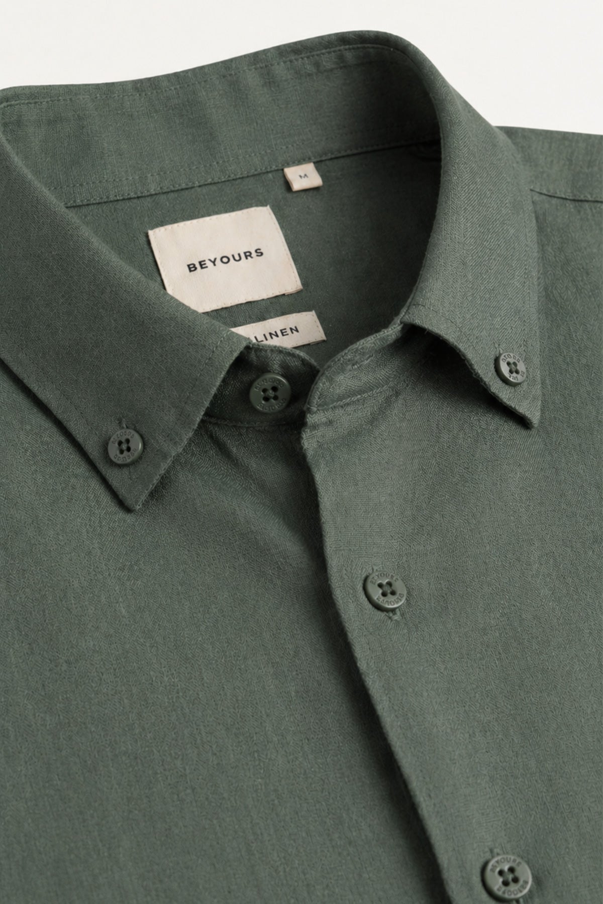 Moss Valley | Men's Shirt in Olive Linen with Breathable Fabric | Lightweight Comfort for Everyday Wear
