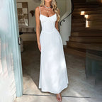 Women's Lace-Up A-Line Slip Dress — Sleeveless