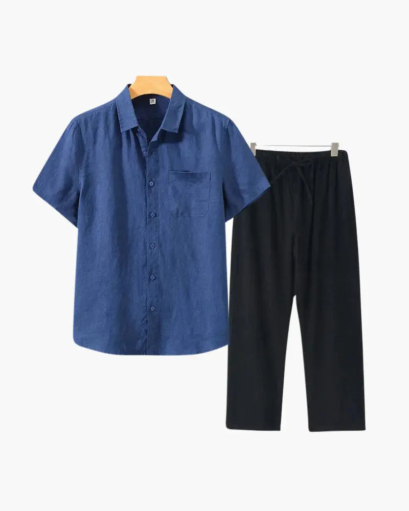 Women's Old Money Linen Combo (Shortsleeve) 11