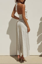Cowl Neck & High-Waisted Matching Set | Chic Skirt Co-Ord