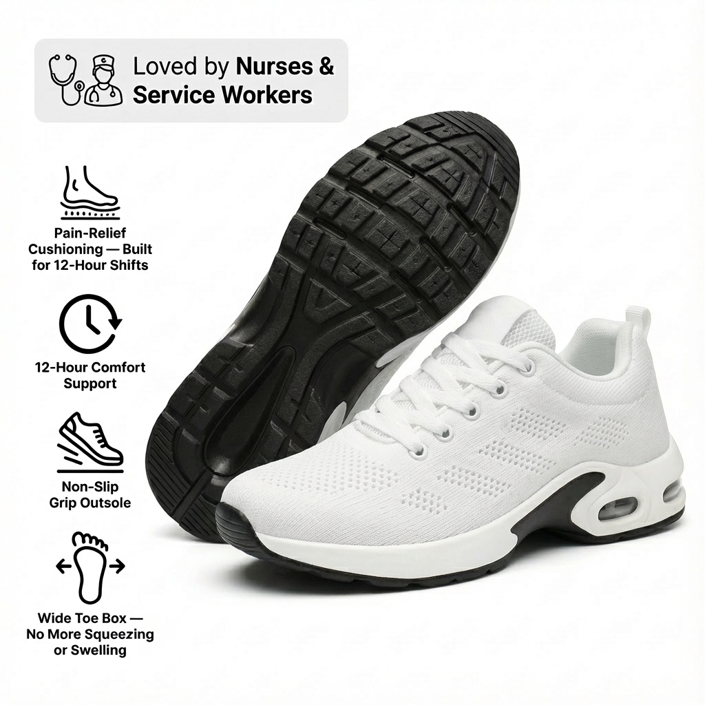 Pro Comfort | Comfortable Work Shoes with Ergonomic Design | All-Day Support for Standing